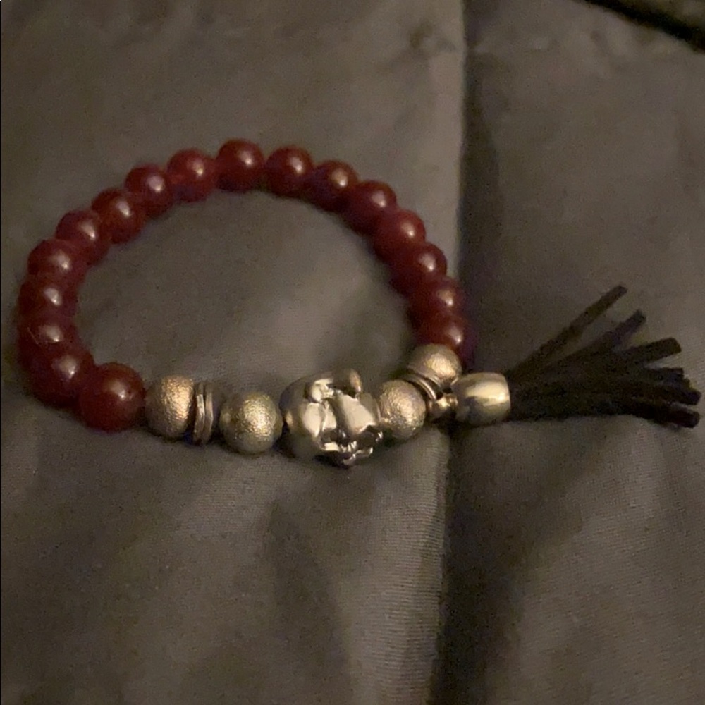 Lucky Buddha bracelet with tassel
